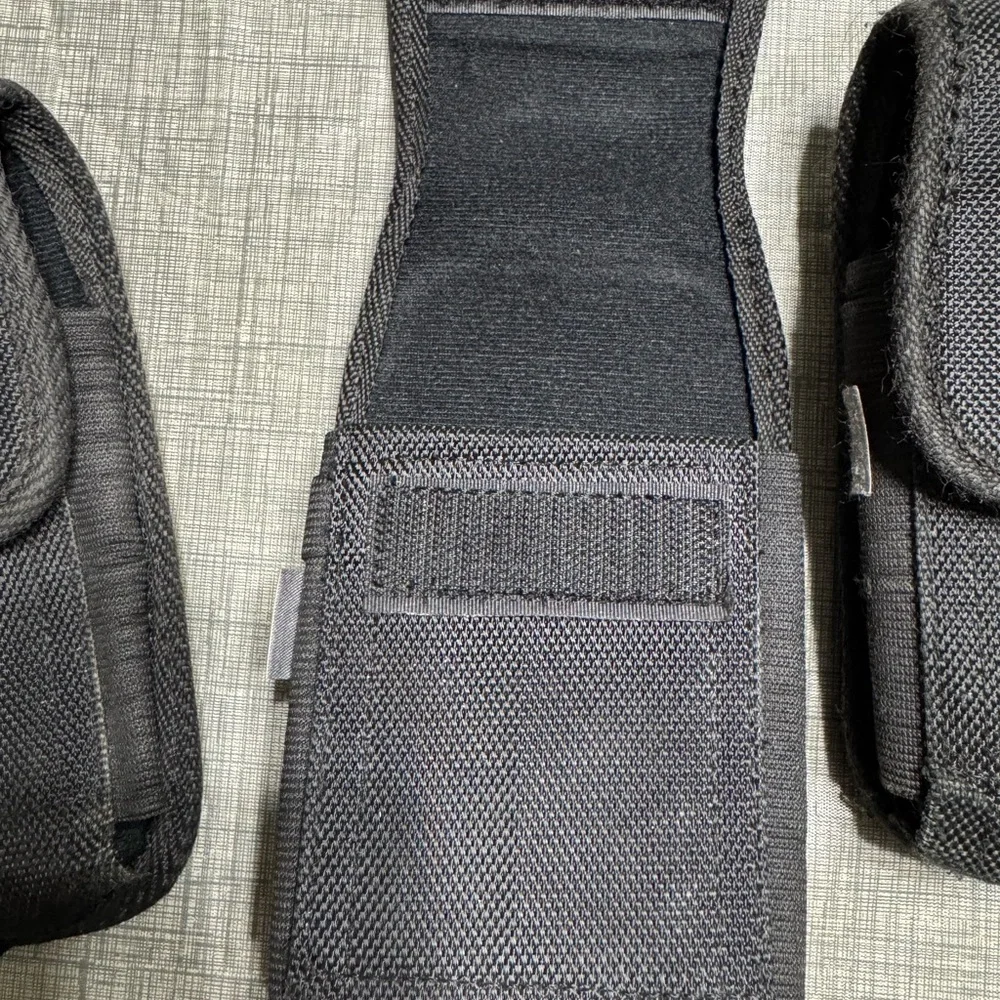 Black Agoz; Cobra scanner belt holsters; Set of three(3)
